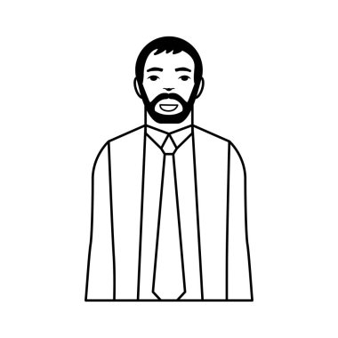 işadamı avatar karakter simgesi