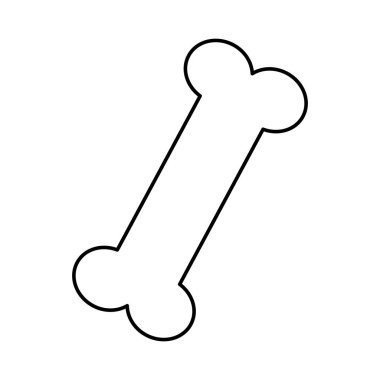 evde beslenen hayvan kemik siluet simge