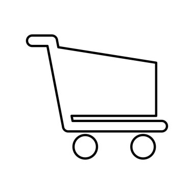 alışveriş sepeti izole simgesi