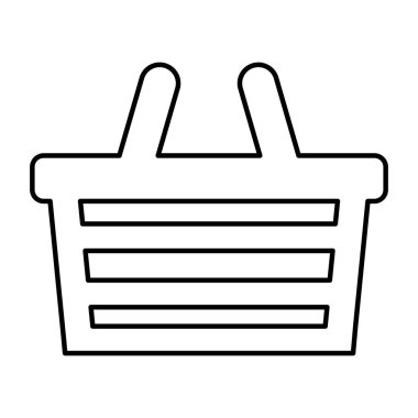 alışveriş sepeti izole simgesi