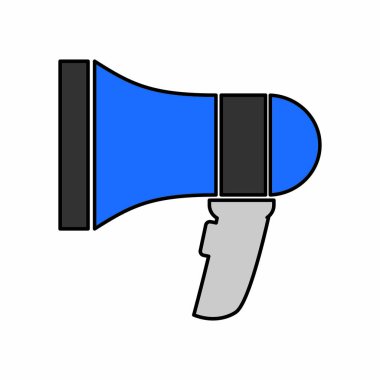 izole megafon ses simgesini