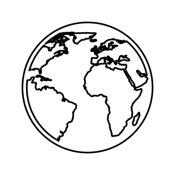 世界行星地球图标 — 图库矢量图片