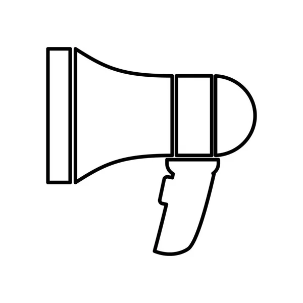 Megaphone sound isolated icon — Stock Vector