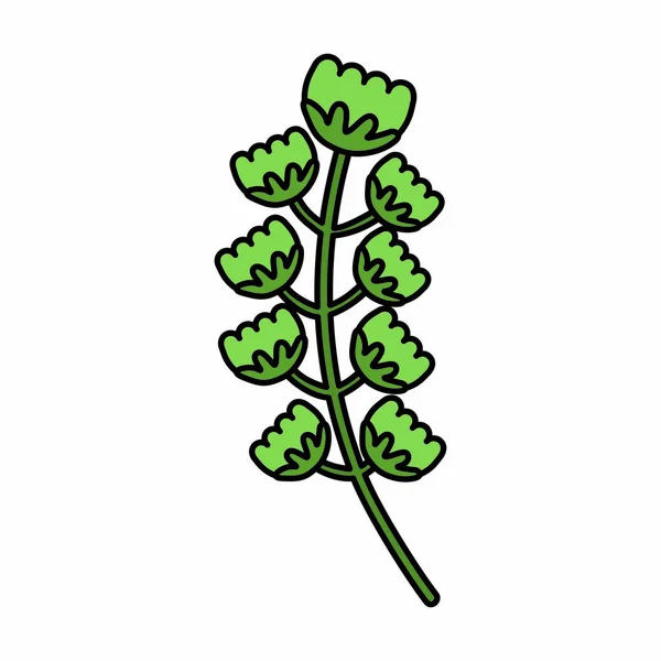 Niedliche Blume dekorative Ikone — Stockvektor
