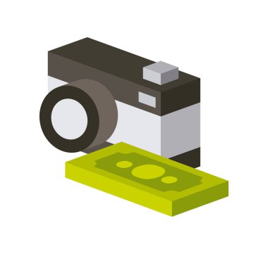 alışveriş izometrik simgeleri tasarım