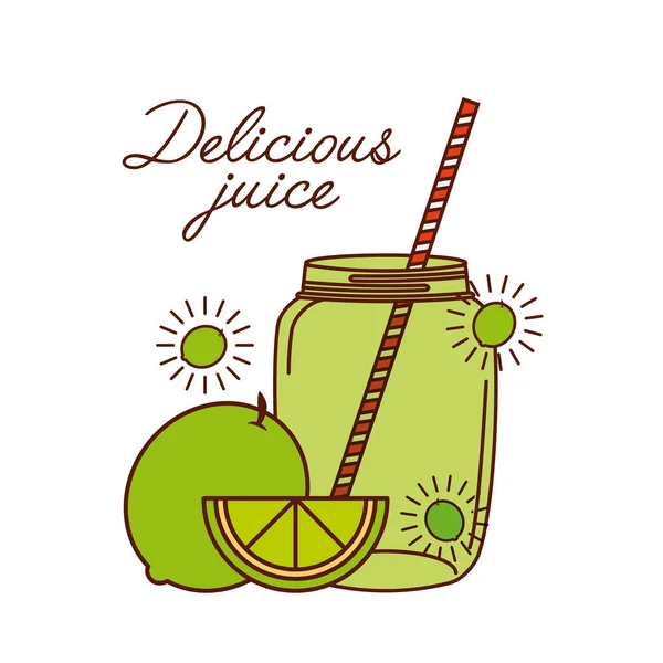 Conception de jus délicieux — Image vectorielle