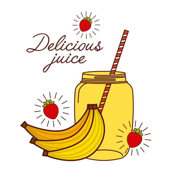 Delicious juice design — Stock Vector