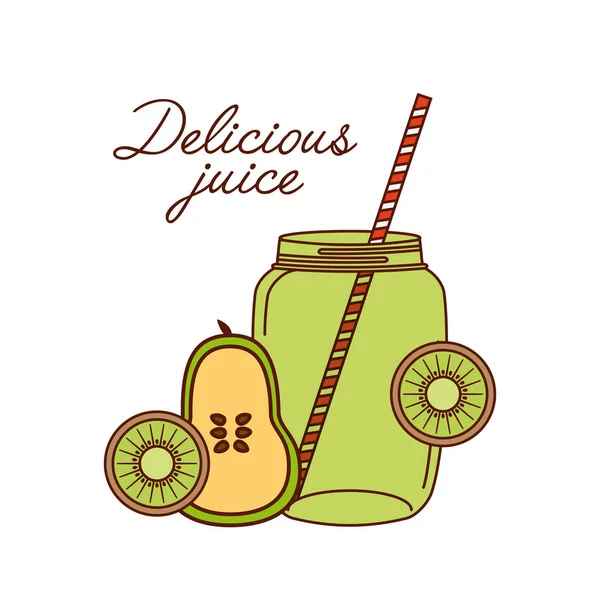 Delicious juice design — Stock Vector