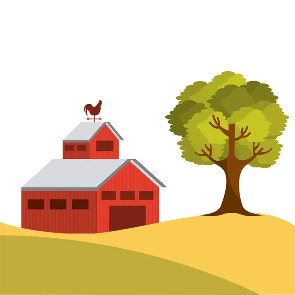 Farm barn design — Stock Vector