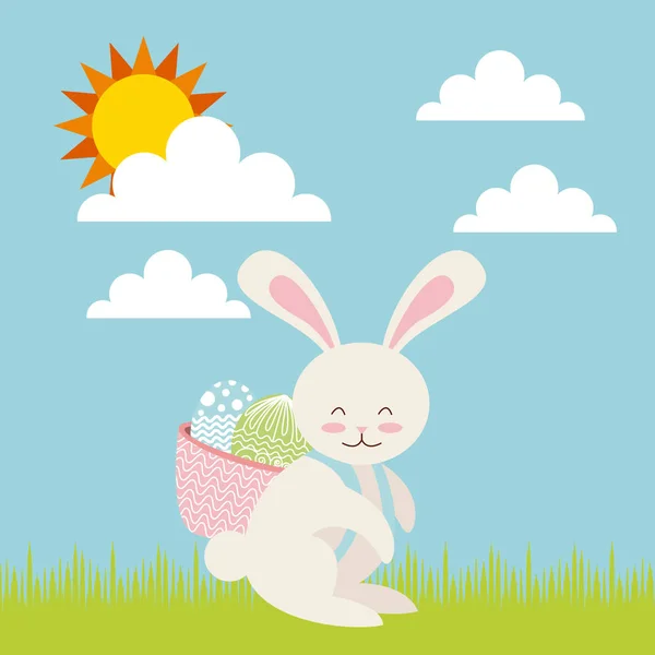 Feliz día de Pascua diseño — Vector de stock