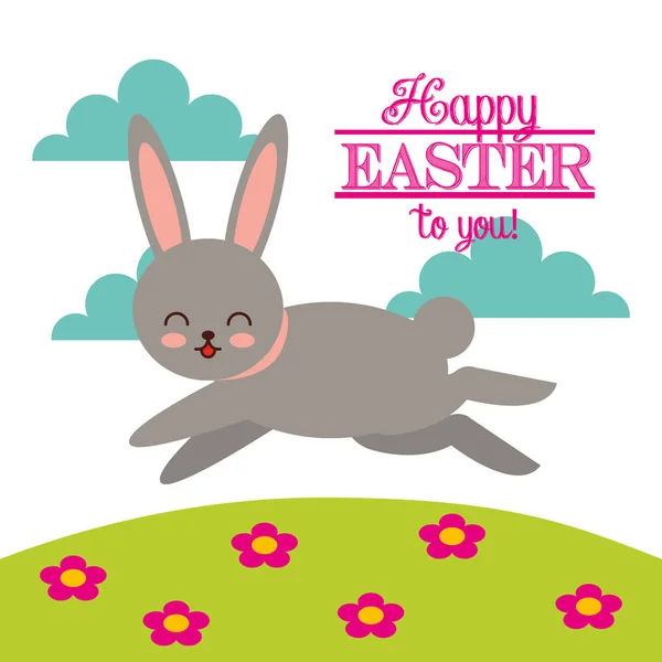 Happy easter ontwerp — Stockvector