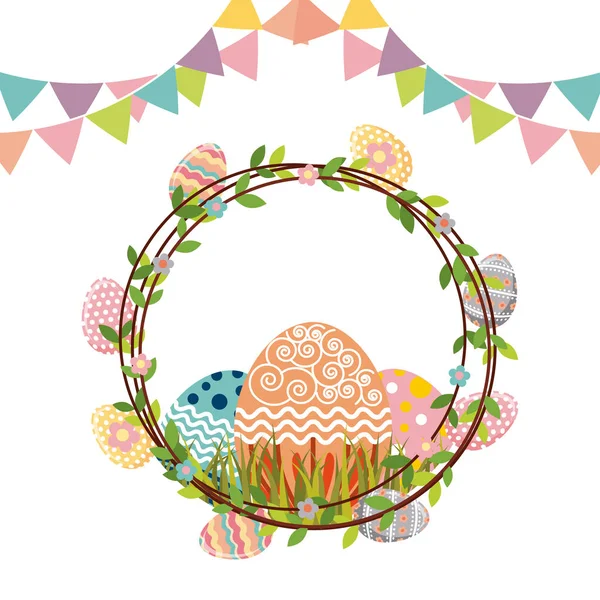 Felice giorno di Pasqua design — Vettoriale Stock