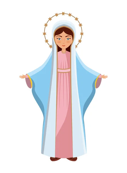 圣母玛利亚的图标 — 图库矢量图片
