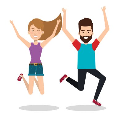 insanlar bir sıçrama ile kutluyor