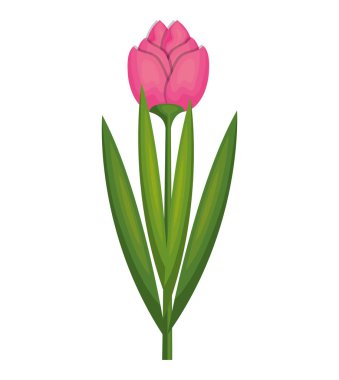 Sevimli çiçek izole simgesi