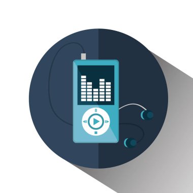 MP3 müzik player izole simgesi