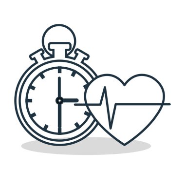 sağlıklı yaşam tarzı düz simgeler