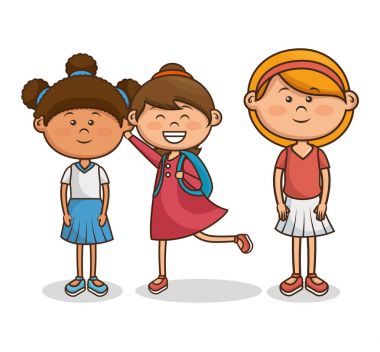 sevimli küçük çocuklar karakter