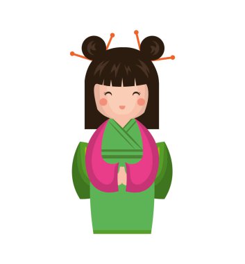 Japon kız bebek simgesi