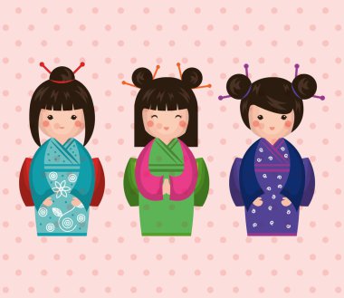 Japon kız bebek simgesi