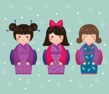 Japon kız bebek simgesi