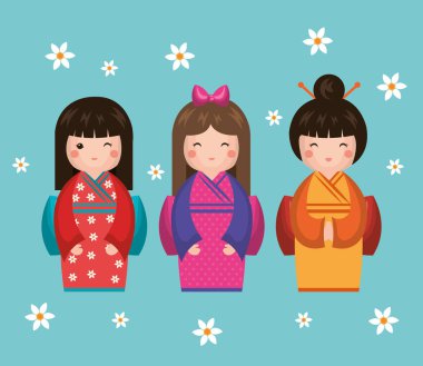 Japon kız bebek simgesi