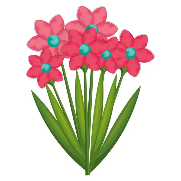 Bouquet floreale isolato icona — Vettoriale Stock