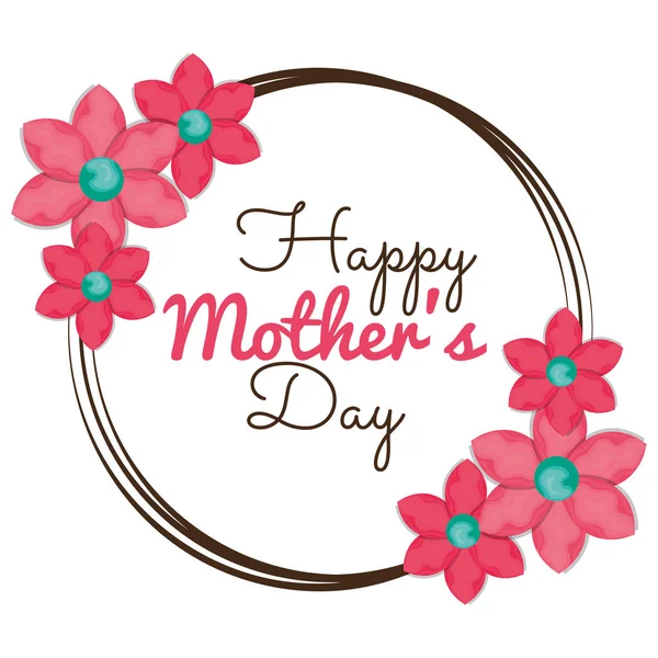 Happy mothers day card — Stock Vector