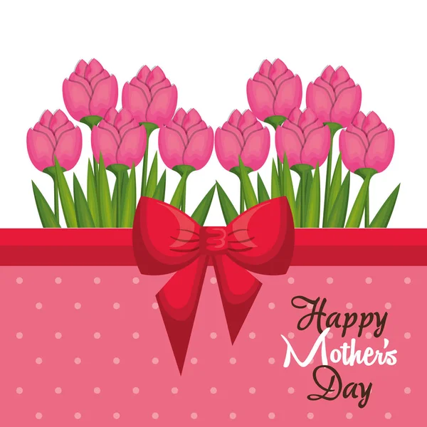 Happy mothers day card — Stock Vector