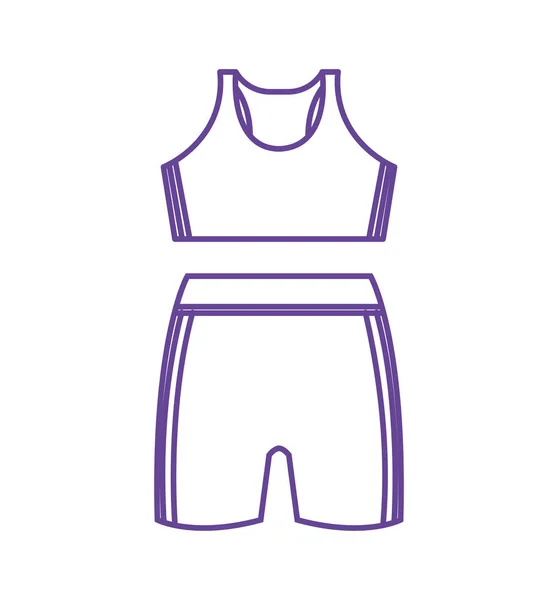 Femenine sport wear clothes — Stock Vector