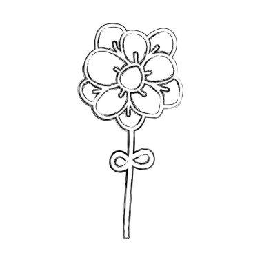 Sevimli çiçek dekoratif simgesi