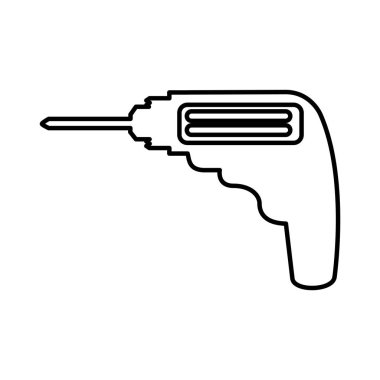 Matkap elektrik izole simgesi