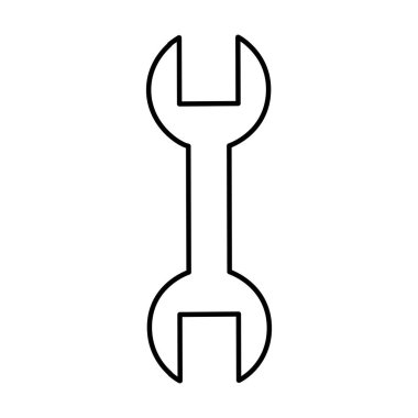 İngiliz anahtarı inşaat aracı simgesini