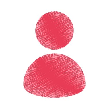 Kullanıcı siluet izole simgesi