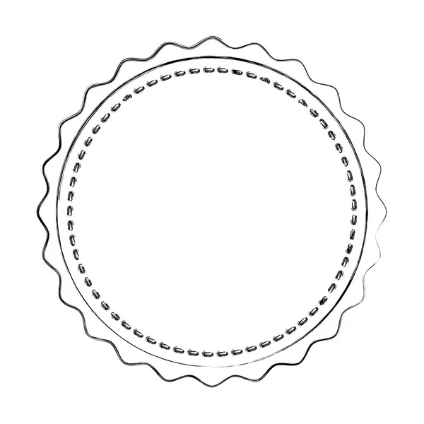 Sello círculo sello encaje — Archivo Imágenes Vectoriales