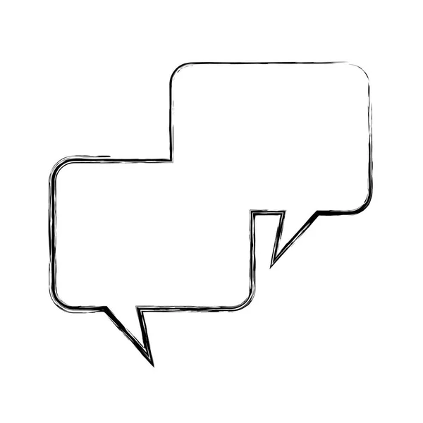 Speech bubbles message isolated icon — Stock Vector