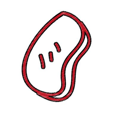 eti sığır eti izole simgesi