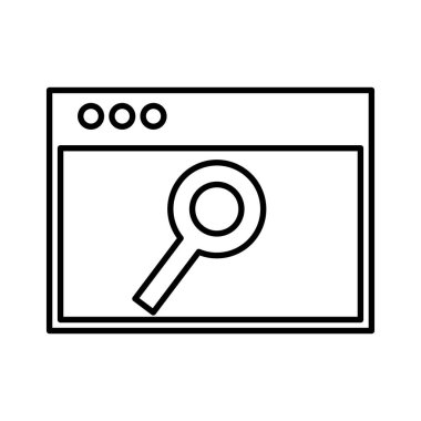 Şablon Web sayfası izole simgesi