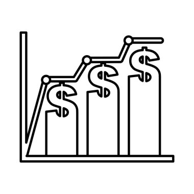 Barlar istatistikleri izole simgesi