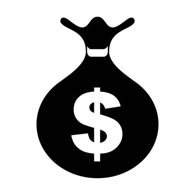 Çanta para izole simgesi