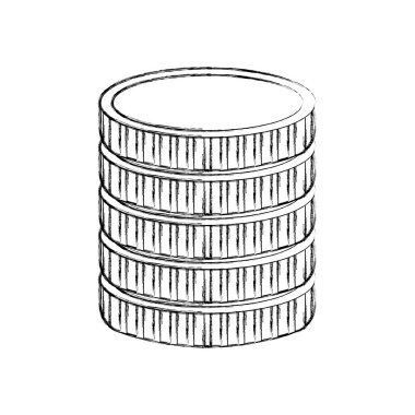 sikke para izole simgesi