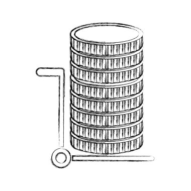sikke para izole simgesi