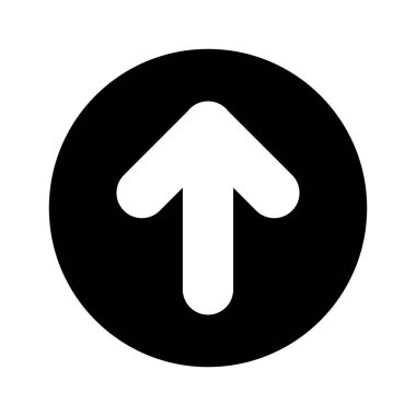 ok upload izole simgesi