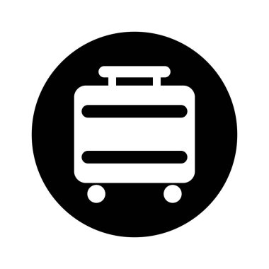 bavul seyahat izole simgesi