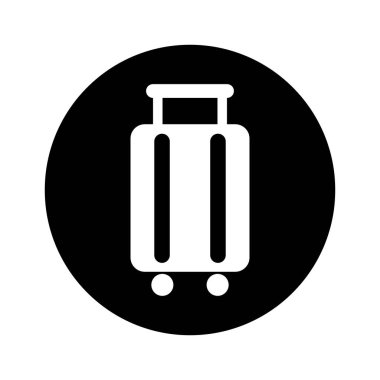bavul seyahat izole simgesi