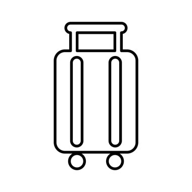 bavul seyahat izole simgesi