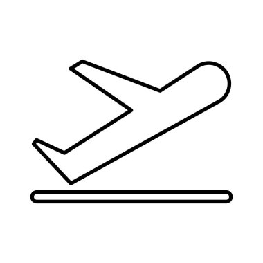 uçak uçan izole simgesi