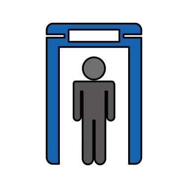 Havaalanı scann insan figürü