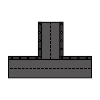 Yol kavşak izole simgesi