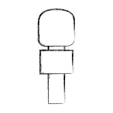 Gazeteci mikrofon izole simgesi